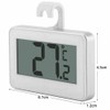 DollaTek Refrigerator Thermometer,LCD Digital Fridge Freezer Thermometer Monitor with Hanging