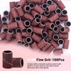MelodySusie 100 Pcs Professional Sanding Bands Nail Manicure 180 Grit