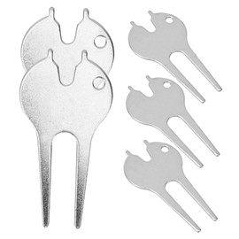 CORHAD 5Pcs Golf Divot Tool Metal Portable Repair Fork for Lightweight Golf Accessories for Essential Golfing Tool for Course Use