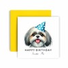 Huxters Birthday Card from the Dog – Shih Tzu -