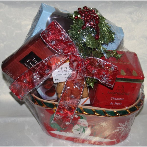 French Superior Chocolate, Truffles and Dragées Christmas Basket