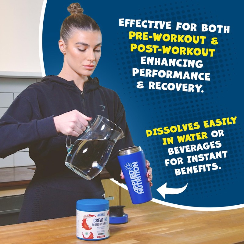 Applied Nutrition Creatine Flavoured - Creatine Monohydrate Micronized Powder with