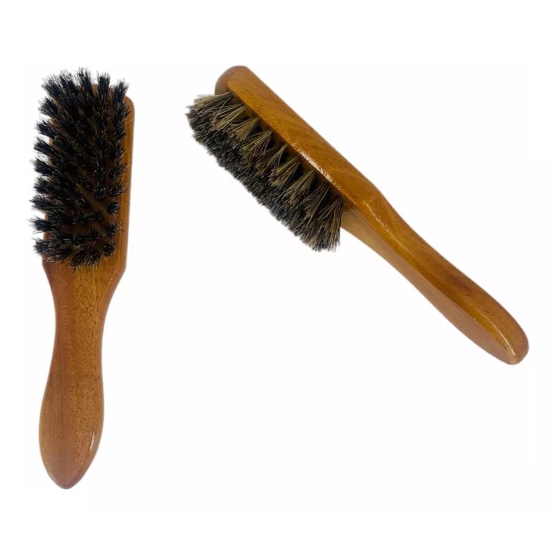 Lux-z Cepillo Para Barba Cerdas Genuinas De Jabalí En Madera