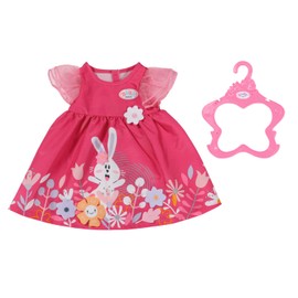 Baby Born Vestito a Fiori - per Bambole Baby Born Fino a 43 cm - Il Set Include Un Vestito a Fiori e Appendiabiti - età: 3+ Anni