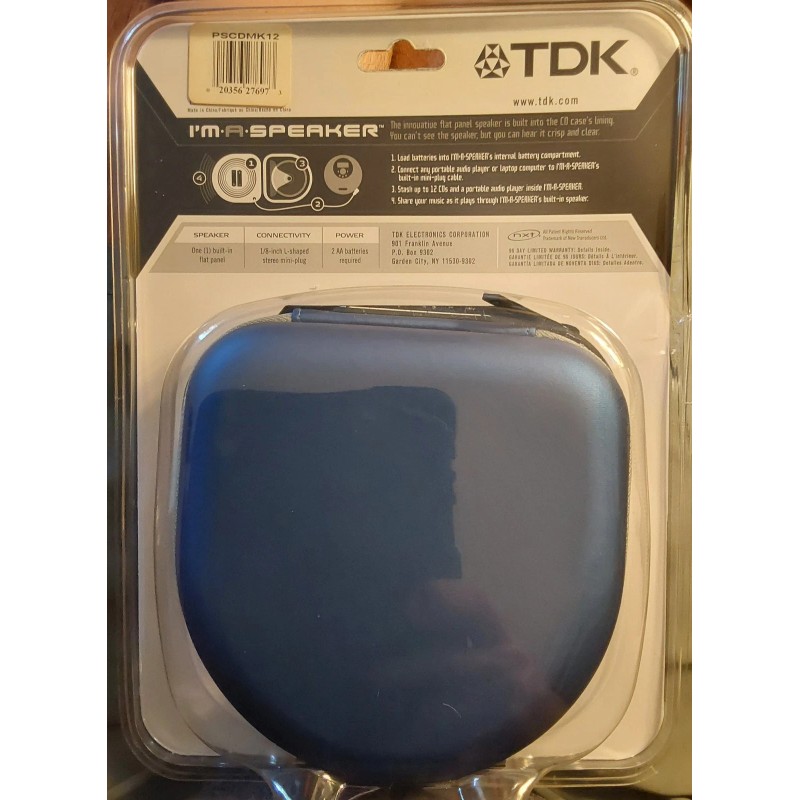 TDK Cd Case And Speaker Built In