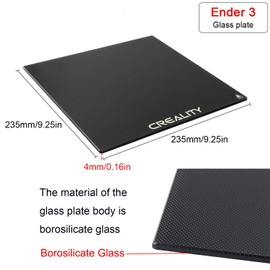 Creality Ender 3 Glass Bed Upgraded Build Surface Plate, 235x235x4mm