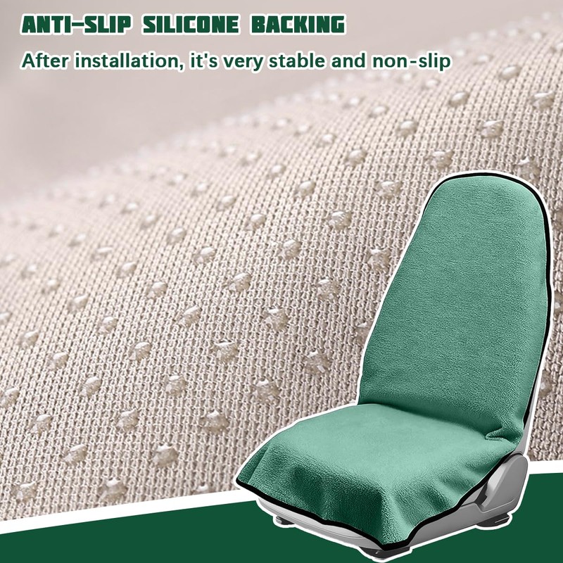 55.12 x 29.53 Inch Terry Cloth Car Seat Cover, Mint