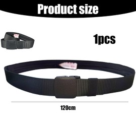 SIXHAOBU Men's and Women's with Secret Compartment, Travel Safety Belt with Zip, 120 cm Adjustable Belt, for Men, Women, Travel, Outdoor and Theft Protection (Black)