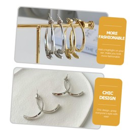 Baluue 1 Pair Fashionable Dangle Drop Earrings for Women Cross Curved Design Versatile Jewelry for Special Occasions and Daily Wear present for Birthdays and Anniversaries