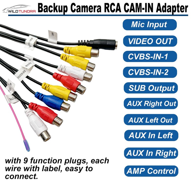 20 Pin Backup Camera Harness Adapter for Android Car Stereo,