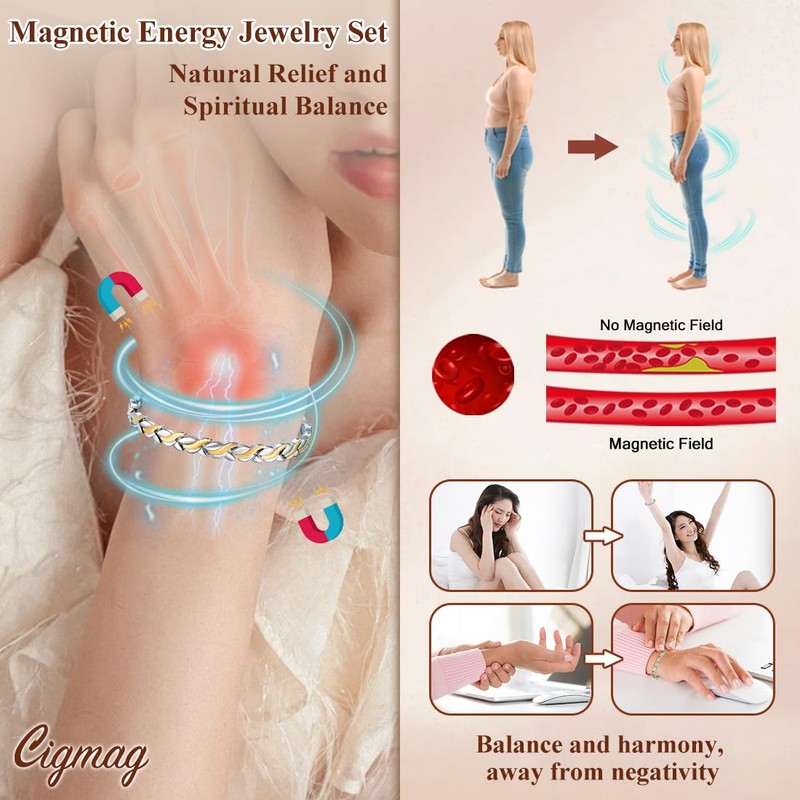 Cigmag Cigmag Magnetic Bracelets for Women, Titanium Steel Premium Ultra