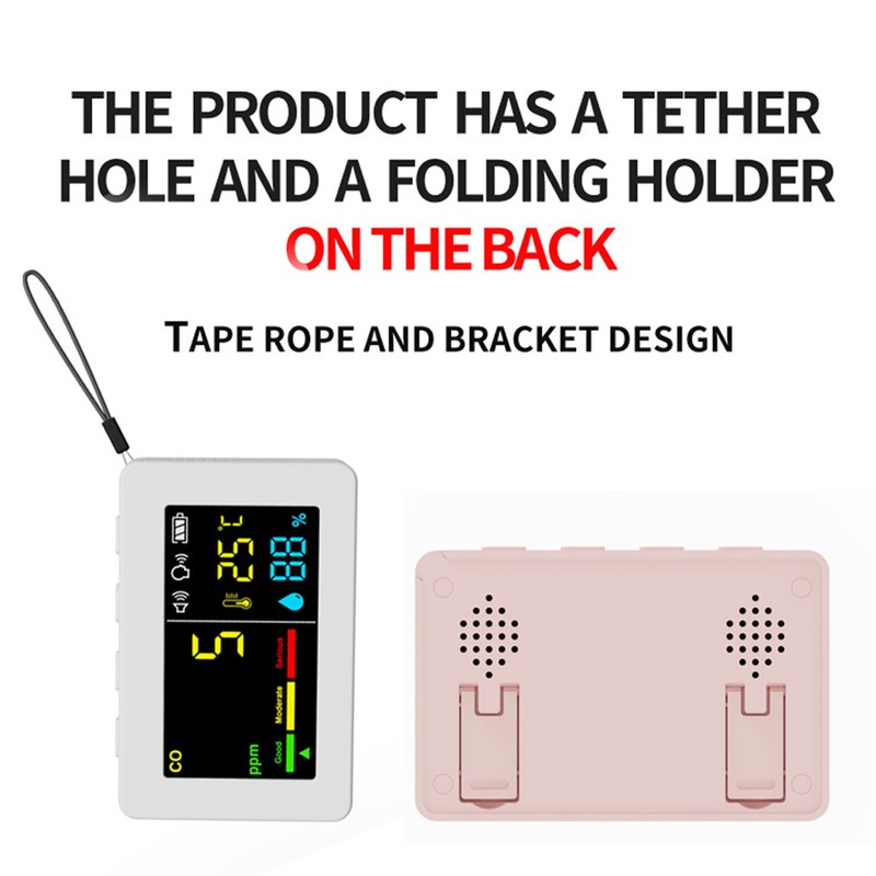 Portable Air Quality Meter 3in1 CO Temperature and Humidity Tester