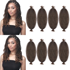 Synthetic Cuban Twist Hair Extensions for Women Braiding Hair8 Pack