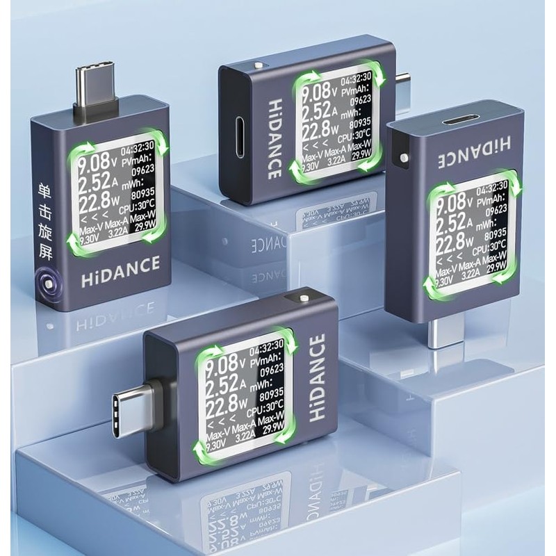 USB PD3.1 Tester Meter Meter 4.5~50V 0~12A PD QC USB