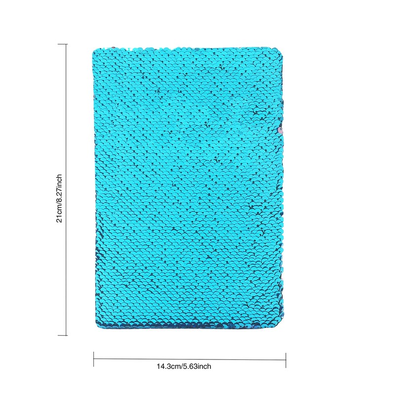 EXERZ Reversible Sequin Notebook A5 Size/Journal, Mermaid Diary/Magic Notepad, for