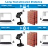 Bluetooth Barcode Scanner with Stand，2.4G Wireless & USB 2D QR