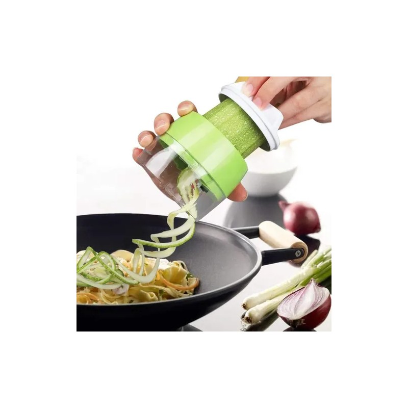 Cortador Verduras Espiral 5 En 1 Rallador Ajustable