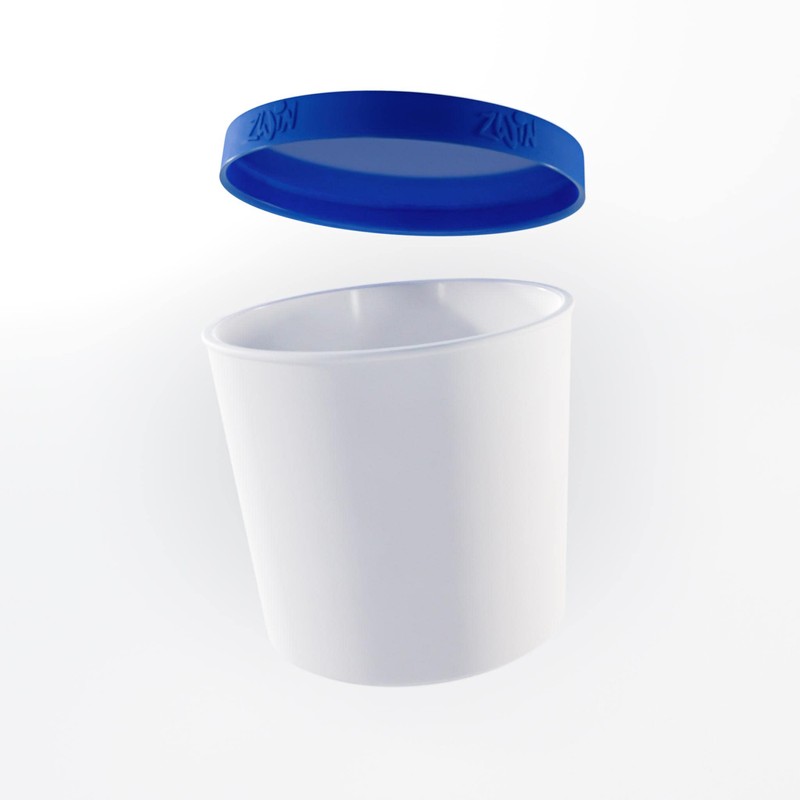 ZWIN® 4er-Set Eiscreme-Gefrierbehälter mit beschriftbarem Silikondeckel 250ml, Ideal für die