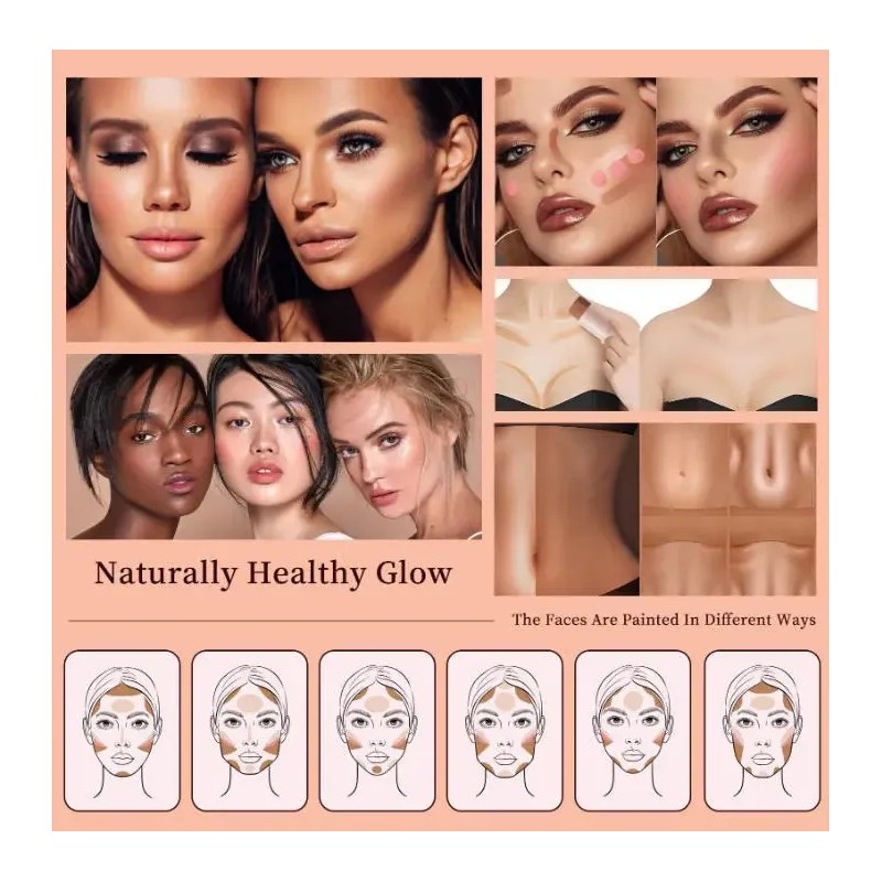 Set De 3 Espátula Lasting Contouring Stick Contorno Blush