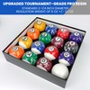 JOLORLY Pool Balls Billiard Set – 2-1/4" Regulation Size, 6