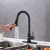 HPUFKOT Kitchen Faucet with Pull Down Sprayer Multitask Mode Single