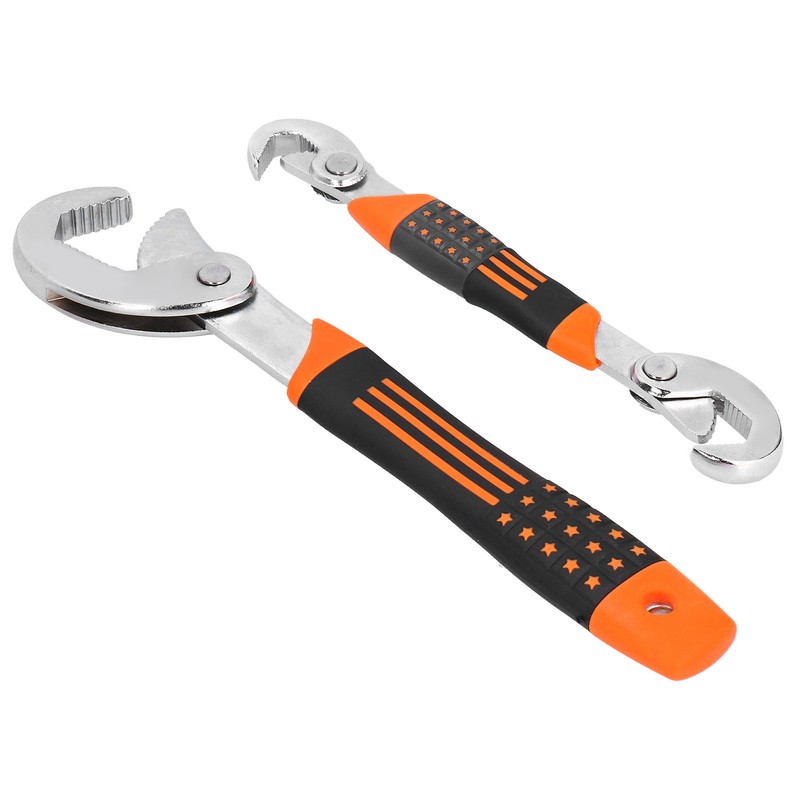 2Pcs/Set Adjustable Quick Open Wrench Multi Function Non Slip Grip