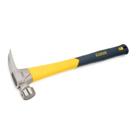 ESTWING Sure Strike Hammer - 23 oz Rip Claw Hammer with Milled Face & Fiberglass Handle - MRF23LM