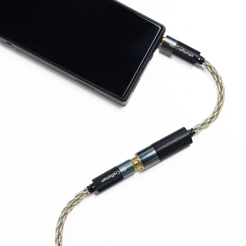 GUCraftsman 2.5mm Balanced Male to 4.4mm Balanced Female Portable Headphone
