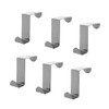 WYAN 6PCS Multifunctional Door Hook, Z Shaped Stainless Steel Hook,
