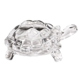 Veemoon Chinese Feng Shui Tortoise, Crystal Glass Turtle Animal Figurine for Peace Prosperity Positive Energy Decoration