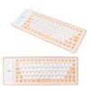 Silicone Keyboard Fully Sealed Design Lightweight Portable Silent Soft Comfortable