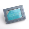 Emono Pass Case, Commuter Pass Case, 3 Sided, Bifold, blue