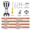 750g Electric Grain Mill Grinder, Stainless Steel High Speed Dry