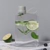 yesSMI 1Pc Slim Square Travel Water Bottle, Flat Drink Cup,