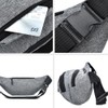 ROUGH FIT Bumbag Waist Bag, Multi-Pocket Fanny Pack 3-Zipper Pockets