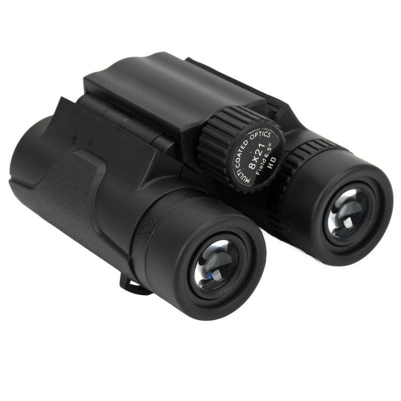 8x21 Pocket Binoculars Folding HD Optical Compact Binoculars for Bird