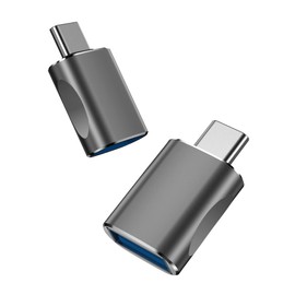 JIALUU 4 Ports USB Hub, with USB Female to Type C Male Adapter, USB 3.0 Fast Data Transfer USB Splitter, Compatible for Laptop,PC,MacBook, Mac Pro, Mac Mini, Mobile HDD, Surface Pro and More……