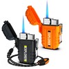 Torch Lighter, 2 Pack Butane Lighter, Windproof Outdoor Gas Lighter