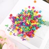 Pack of 200 Colourful Letter Beads, A-Z 3D Alphabet Beads,