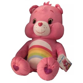 American Greetings Care Bears Plush- Pink Cheer Bear 20 inches Stuffed Animal Doll Toy