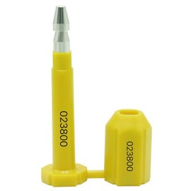 SUEPON Bolt Seals, 100 Pcs Bolt Seal for Cargo Containers and Truck Trailers, Shipping Container Seal, Metal Trailer Seals,Yellow