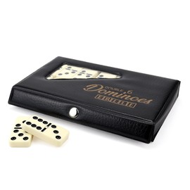Domino. Premium Classic 28 piezas Double Six Domino en caja de PVC duradera para niños, niños, niñas, regalos de fiesta y uso en cualquier momento. Dominó doble 6. Tren mexicano / juego. 2-4 jugadores