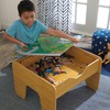 KidKraft 2-in-1 Reversible Top Activity Table with 200 Building Bricks