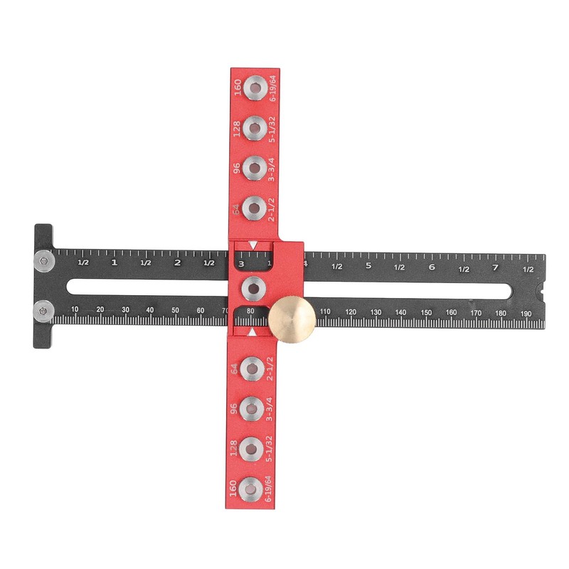 Cabinet Hardware Jig, Adjustable Drill Guide Template Tool Made of