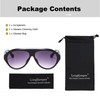 Long Keeper Trendy Oversized Sunglasses for Men and Women Oval