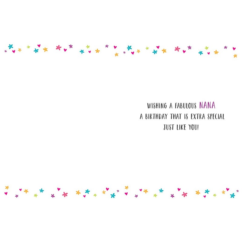 Regal Publishing,Modern Birthday Card Nana blue|gold|black|white|pink,8 x 6 inches