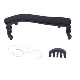 3 in 1 Violin Parts Kit Shoulder Rest Mute String Musical Instrument Accessories