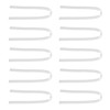 10PCS BTE Preformed Sound Tube Silicone Replacement Accessory Sound Aid