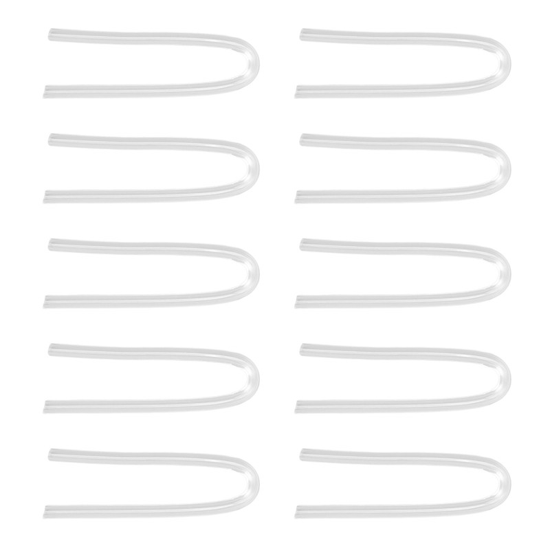 10PCS BTE Preformed Sound Tube Silicone Replacement Accessory Sound Aid