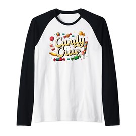 Candy Land Candy Crew Decorations Sweetie Candy Squad Raglan Baseball Tee